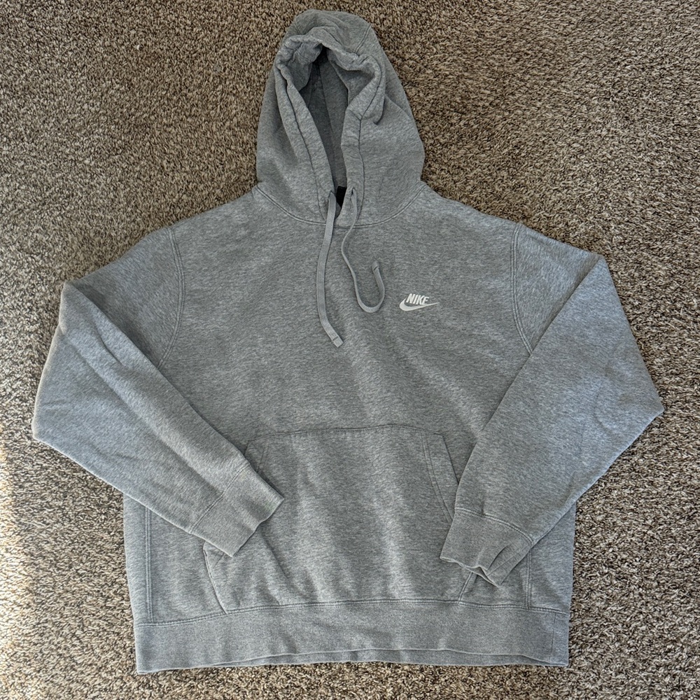 Nike Men's Heather Gray Hoodie